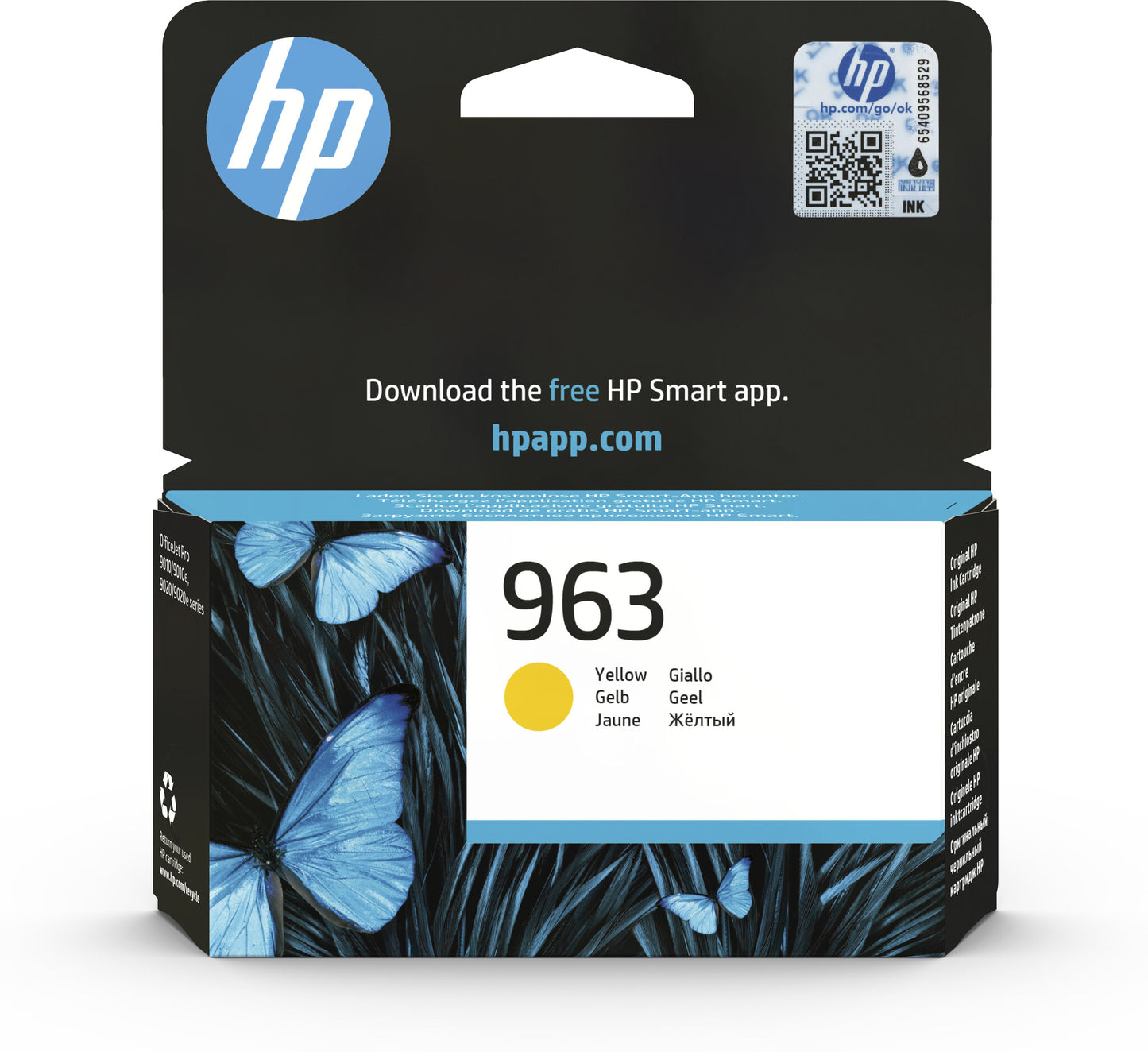 HP 963 Yellow Original Ink Cartridge