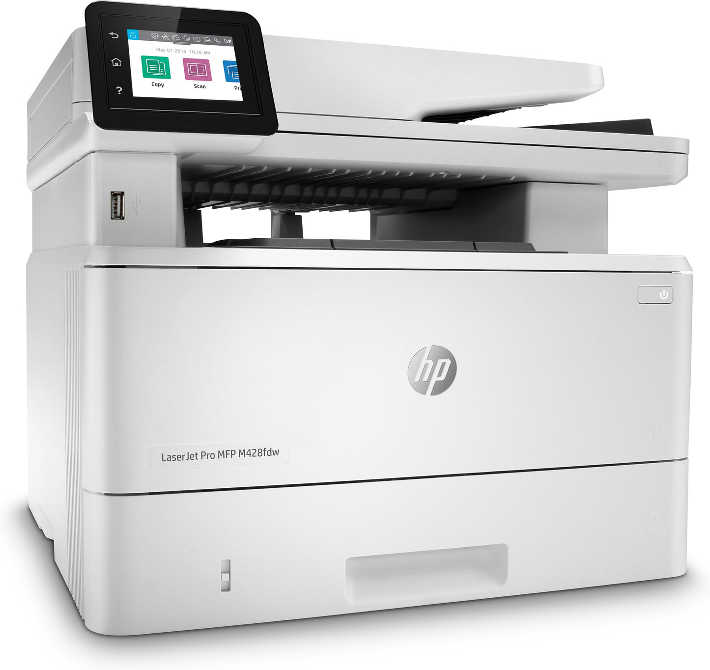 HP LaserJet Pro MFP M428fdw, Print, Copy, Scan, Fax, Email, Scan to email; Two-sided scanning