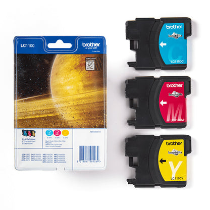 Brother LC1100RBWBP ink cartridge 3 pc(s) Original Cyan, Magenta, Yellow