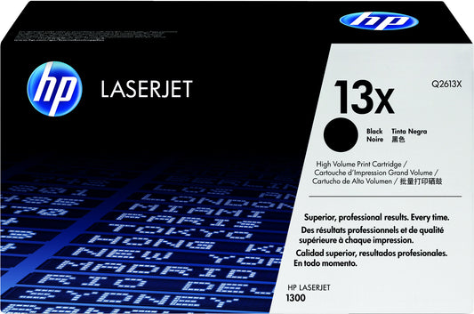 HP 13X High Yield Black Original LaserJet Toner Cartridge