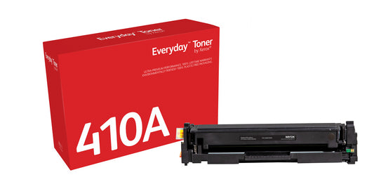 Everyday ™ Black Toner by Xerox compatible with HP 201A (CF410A/ CRG-046BK), Standard capacity