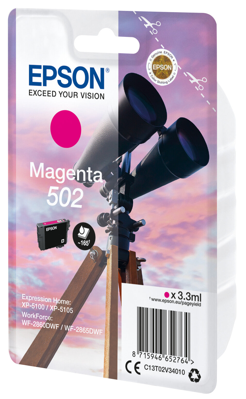 Epson Singlepack Magenta 502 Ink