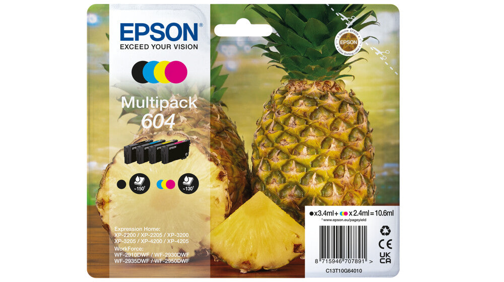 Epson 604 ink cartridge 4 pc(s) Original Standard Yield Black, Cyan, Magenta, Yellow