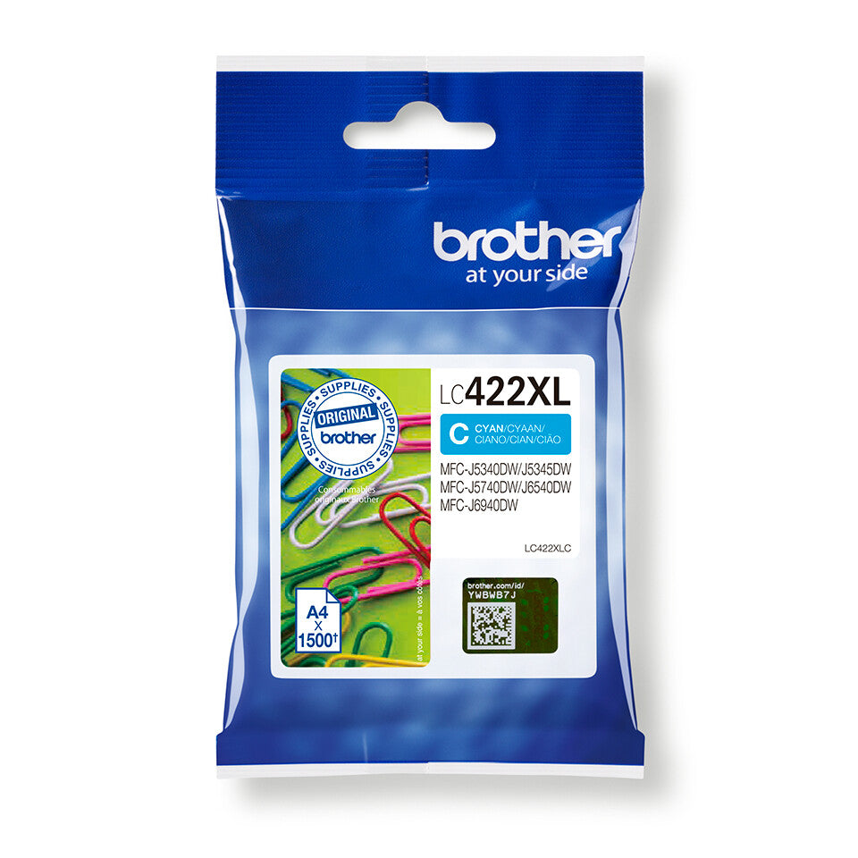 Brother LC422XLC ink cartridge 1 pc(s) Original Cyan