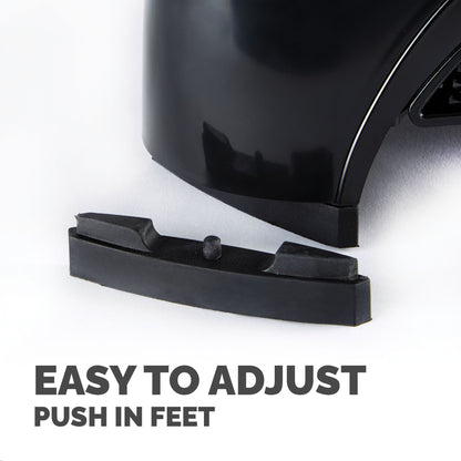 Fellowes Computer Monitor Stand with 3 Height Adjustments - Smart Suites Monitor Riser Plus with Storage Area - Ergonomic Adjustable Monitor Stand for Computers - Max Weight 10KG/Max Size 21" - Black