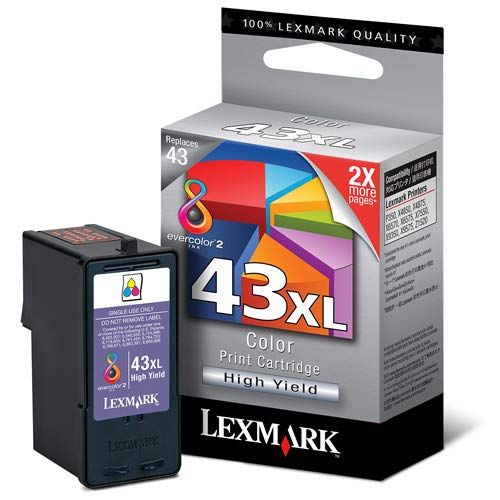 Lexmark #43XL Colour Print Cartridge ink cartridge Original Magenta, Yellow