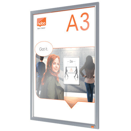 Nobo Impression Pro A3 Poster Frame with Anodised Clip Frame