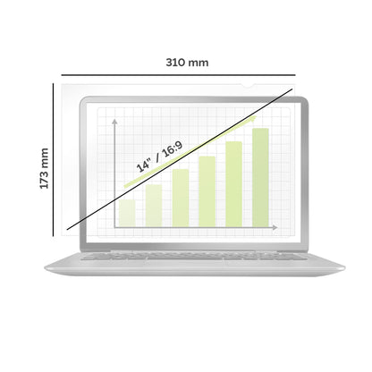 Fellowes PrivaScreen 35.6 cm (14") Laptop Frameless display privacy filter