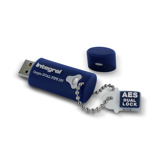 Integral 16GB HARDWARE ENCRYPTED USB 3.0 DRIVE SECURE DUAL PASSWORD ADMIN/USER 256 AES FIPS 197 CRYPTO