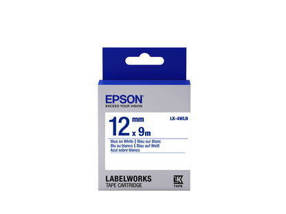 Epson Label Cartridge Standard LK-4WLN Blue/White 12mm (9m)