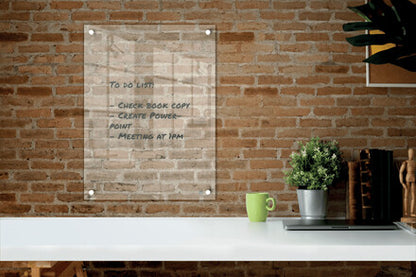 Nobo Transparent Acrylic Mini Whiteboard Wall Mounted 600x450mm