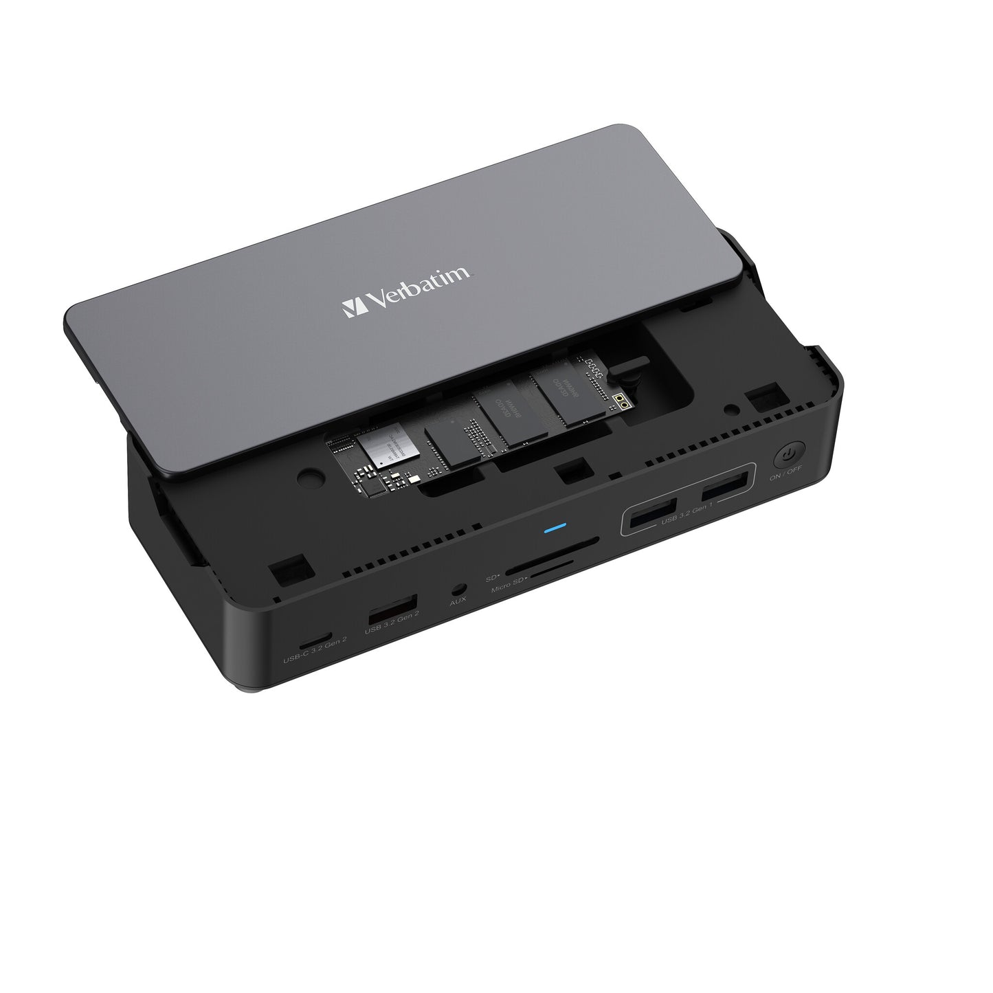 Verbatim CDS-15S Wired USB 3.2 Gen 1 (3.1 Gen 1) Type-C Black, Grey