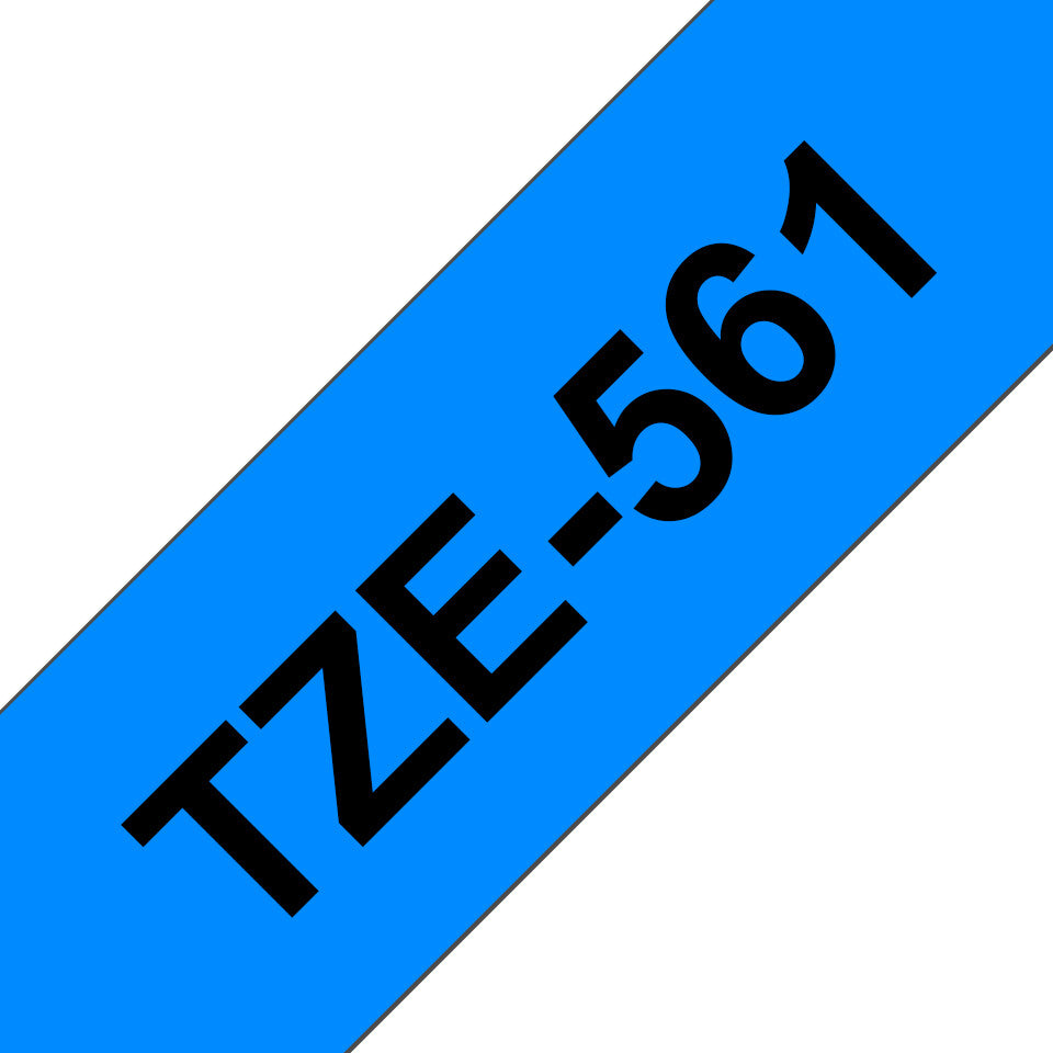 Brother Laminated tape 36mm x 8m Colour Black on Blue TZe-561