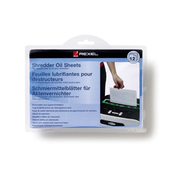 Rexel Shredder Oil Sheets (pack of 12)