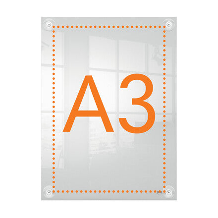 Nobo Premium Plus A3 Clear Acrylic Wall Mounted Repositionable Poster Frame