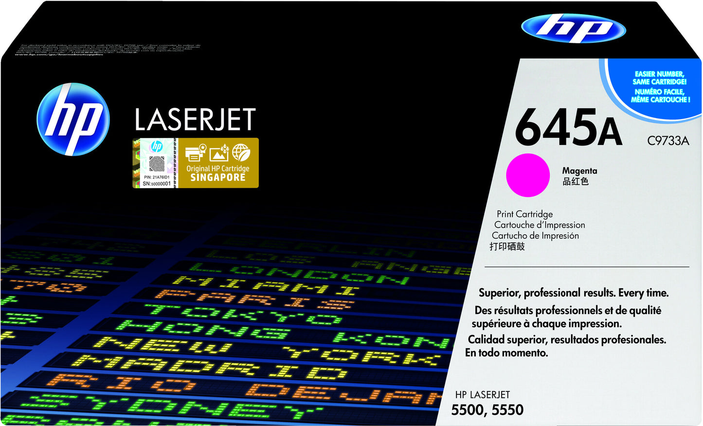 HP 645A Magenta Original LaserJet Toner Cartridge