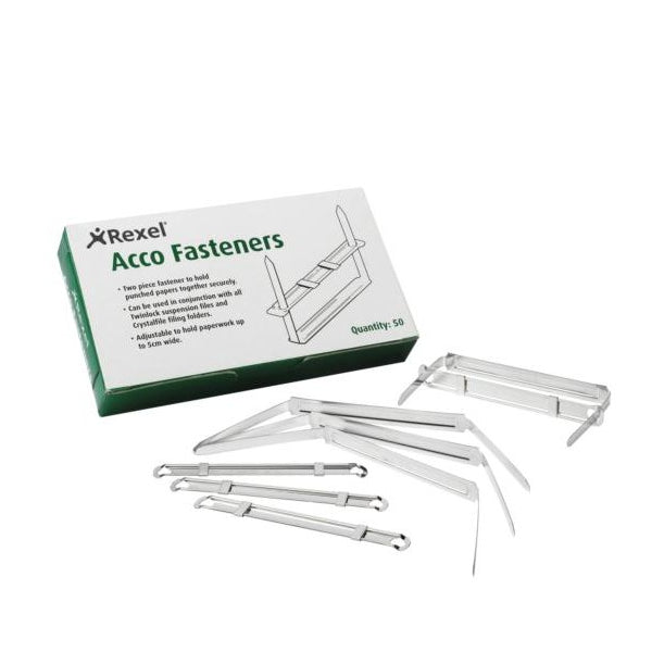 Rexel Fasteners 80x50mm Steel (Pack of 50) 70850