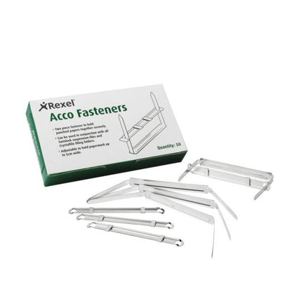 Rexel Fasteners 80x50mm Steel (Pack of 50) 70850