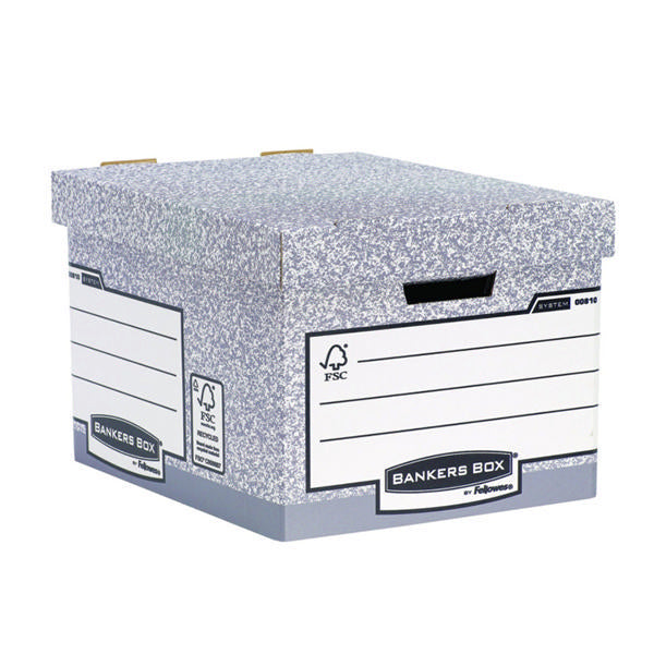 Bankers Box Storage Box Grey Standard (Pack of 10) 00810-FF