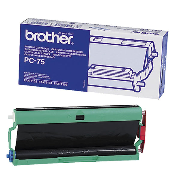 Brother PC-75 Thermal Transfer Ink Ribbon Black PC75