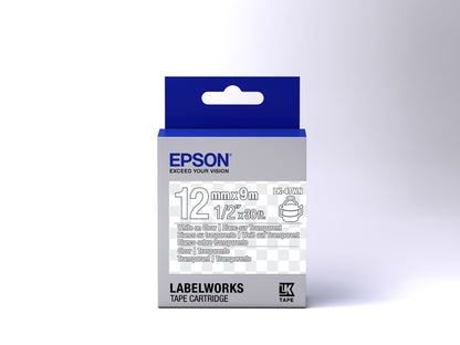 Epson Label Cartridge Transparent LK-4TWN Transparent White/transparent 12mm (9m)