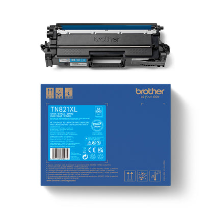 Brother TN-821XLC toner cartridge 1 pc(s) Original Cyan