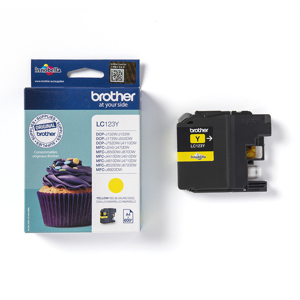 Brother LC123Y ink cartridge 1 pc(s) Original Yellow