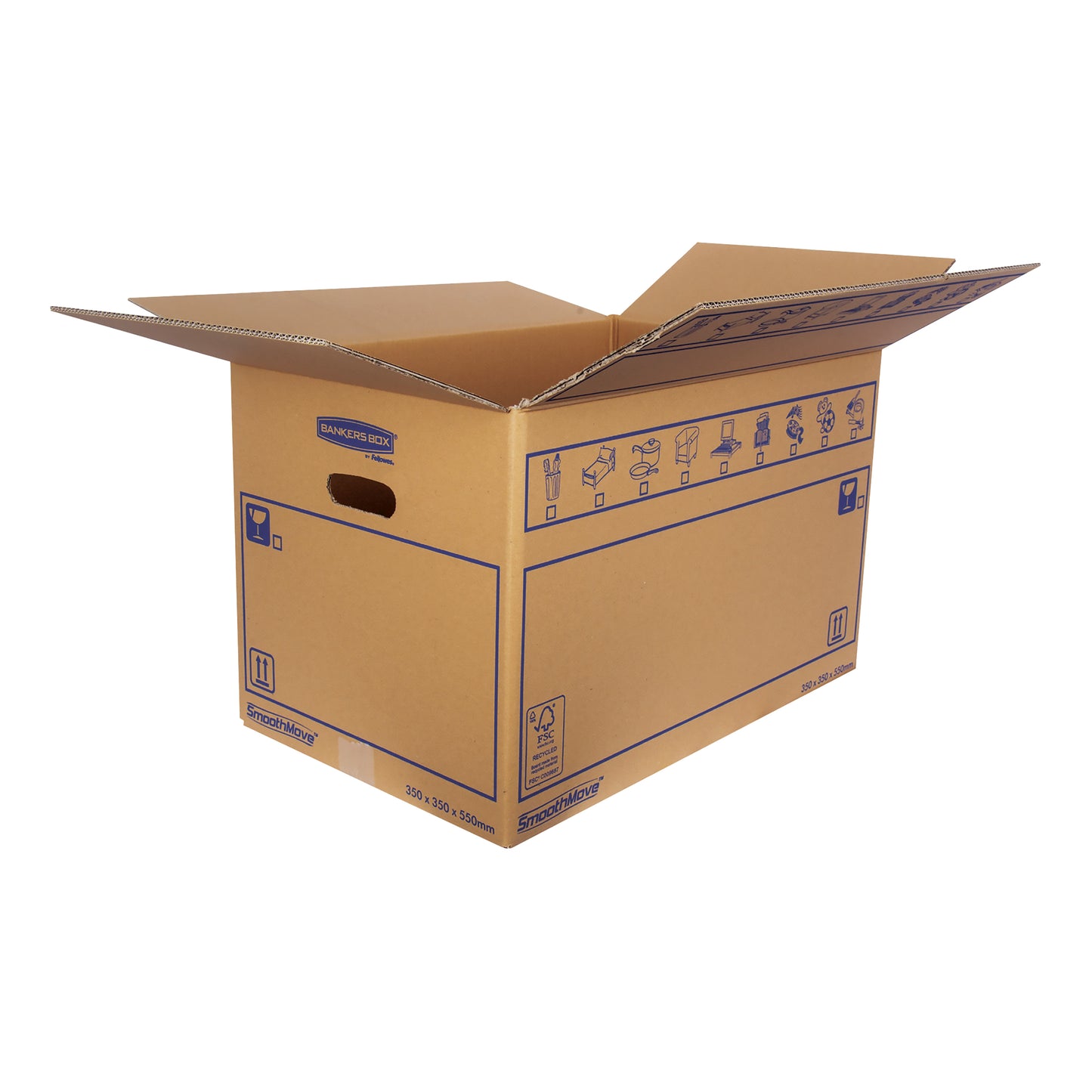 Bankers Box SmoothMove Standard Moving Box 350x350x550mm (Pack of 10) 6207301
