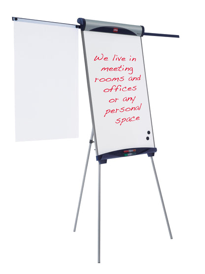 Nobo Impression Pro Tripod Steel Magnetic Whiteboard Easel with Extended Display Arms