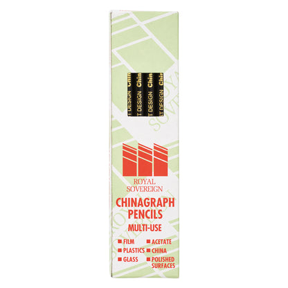 West Design Chinagraph Marking Pencil Black (Pack of 12) RS525653