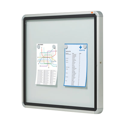 Nobo Premium Plus Outdoor Magnetic Lockable Notice Board 6xA4