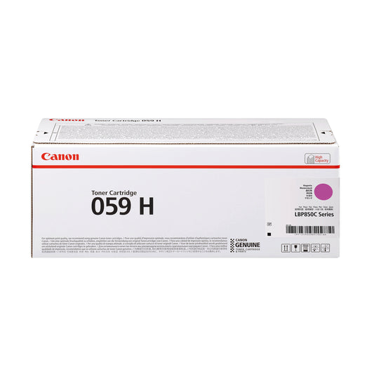 Canon 059H Toner Cartridge High Yield Magenta 3625C001