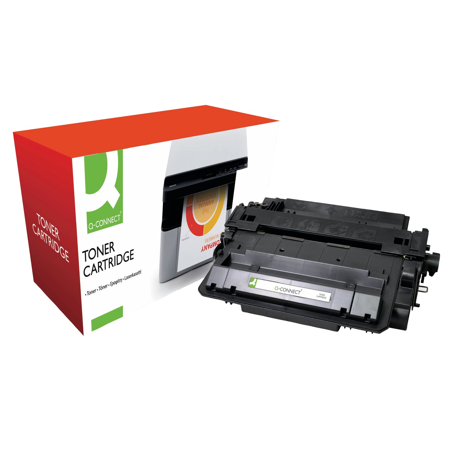 Q-Connect Compatible Solution HP 55X Black Laserjet Toner Cartridge High Capacity CE255X