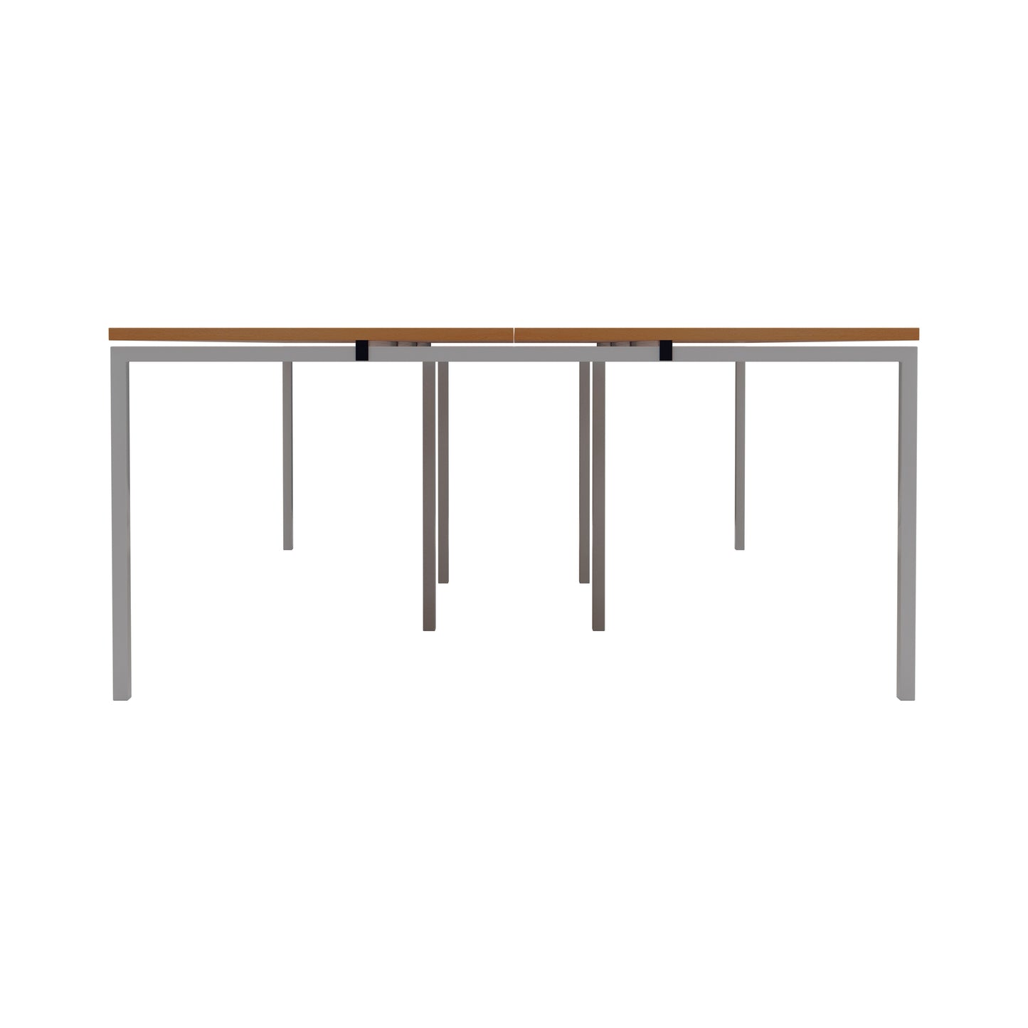 Jemini 6 Person Bench Desk 3600x1600x730mm Beech/White KF808787