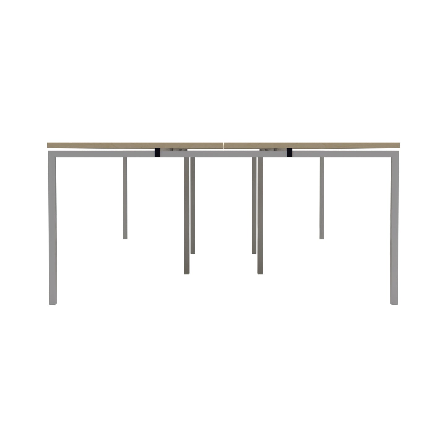 Jemini 6 Person Bench Desk 3600x1600x730mm Maple/White KF808824