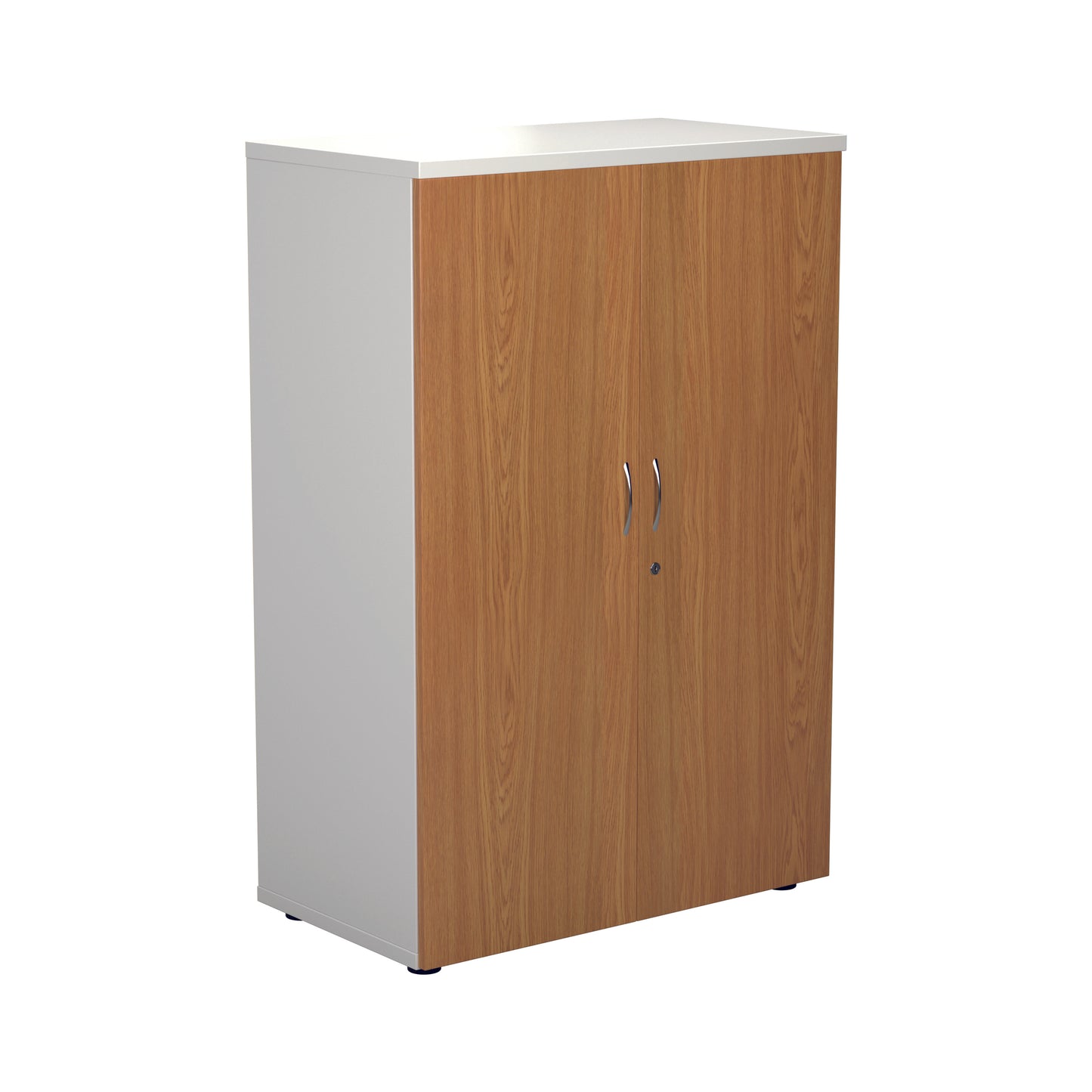 Jemini Wooden Cupboard 800x450x1200mm White/Nova Oak KF810322