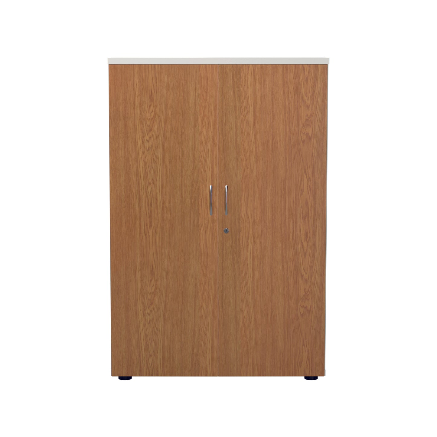 Jemini Wooden Cupboard 800x450x1200mm White/Nova Oak KF810322