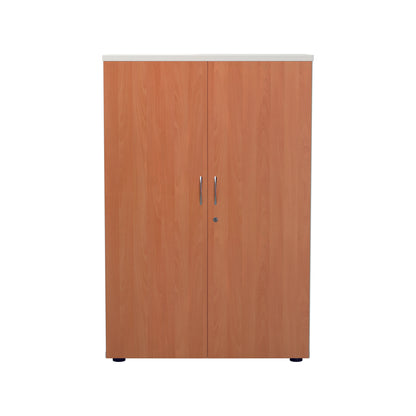 Jemini Wooden Cupboard 800x450x1600mm White/Beech KF810452