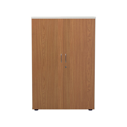 Jemini Wooden Cupboard 800x450x1600mm White/Nova Oak KF810490