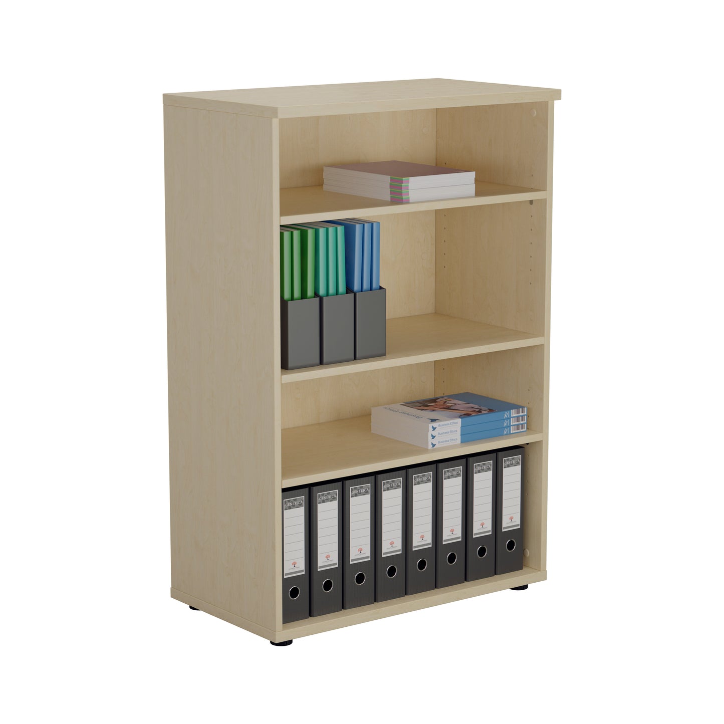 Jemini Wooden Bookcase 800x450x1600mm Maple KF810520