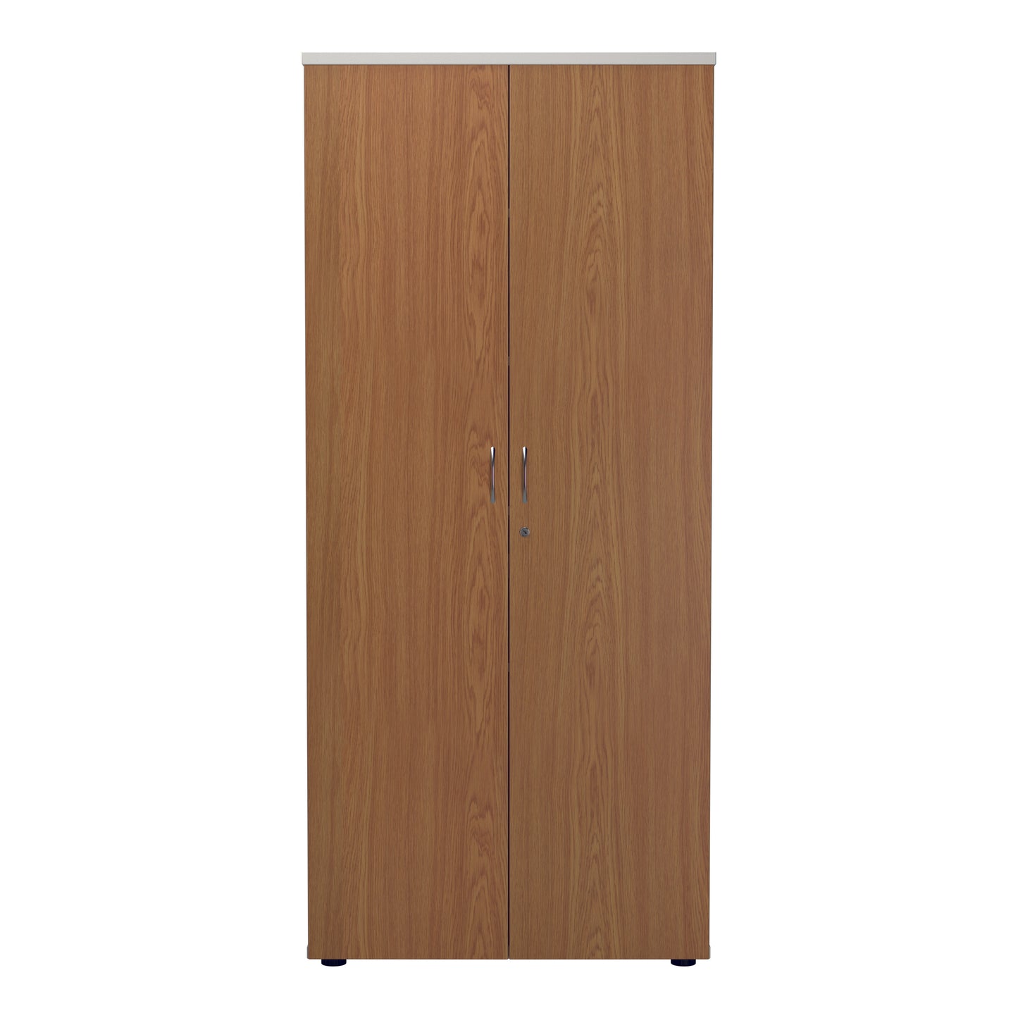 Jemini Wooden Cupboard 800x450x1800mm White/Nova Oak KF810971