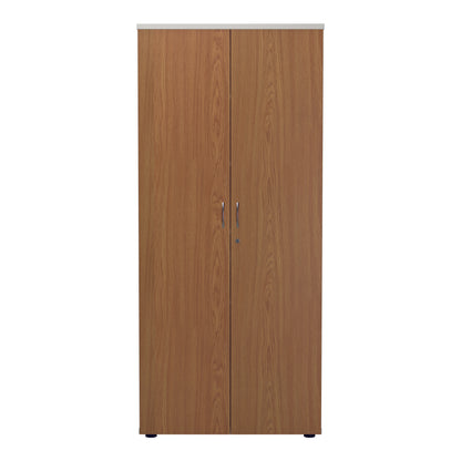 Jemini Wooden Cupboard 800x450x1800mm White/Nova Oak KF810971