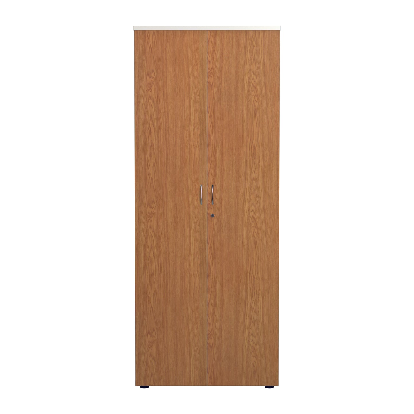 Jemini Wooden Cupboard 800x450x2000mm White/Nova Oak KF811145