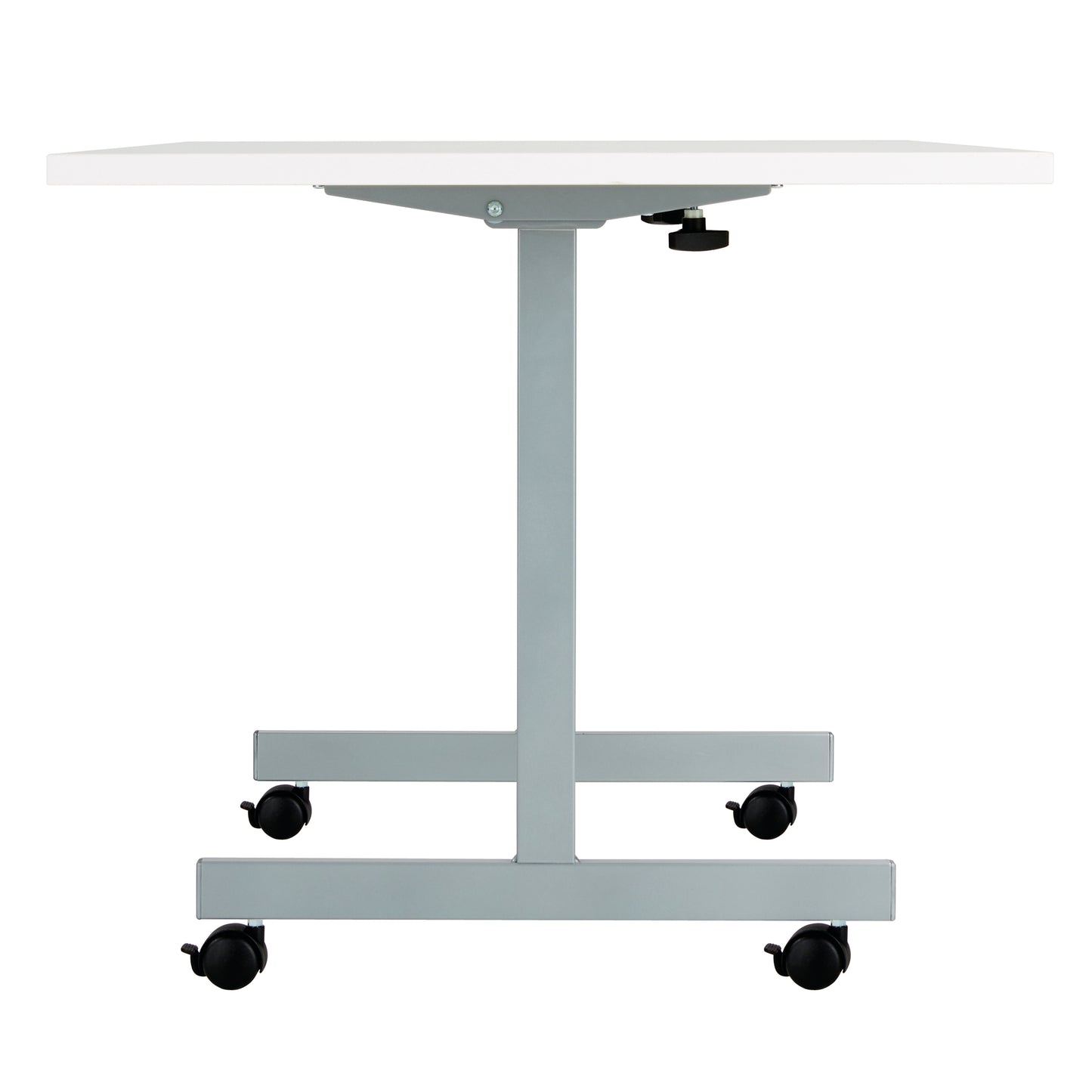 Jemini Rectangular Tilting Table 1200x700x720mm White/Silver KF816760