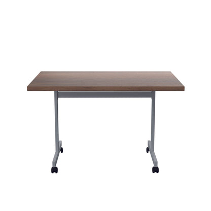 Jemini Rectangular Tilting Table 1200x800x720mm Dark Walnut/Silver KF816783