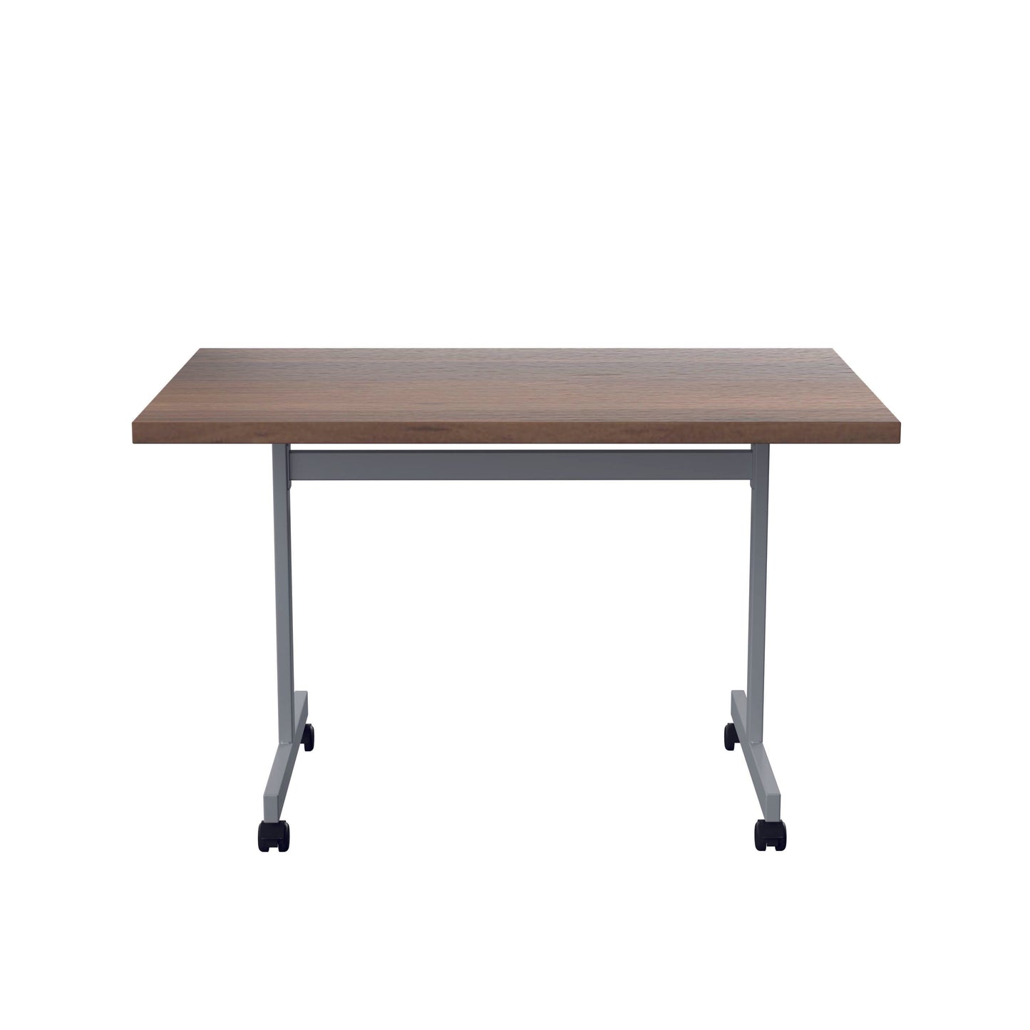 Jemini Rectangular Tilting Table 1200x800x720mm Dark Walnut/Silver KF816783