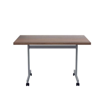 Jemini Rectangular Tilting Table 1200x800x720mm Dark Walnut/Silver KF816783