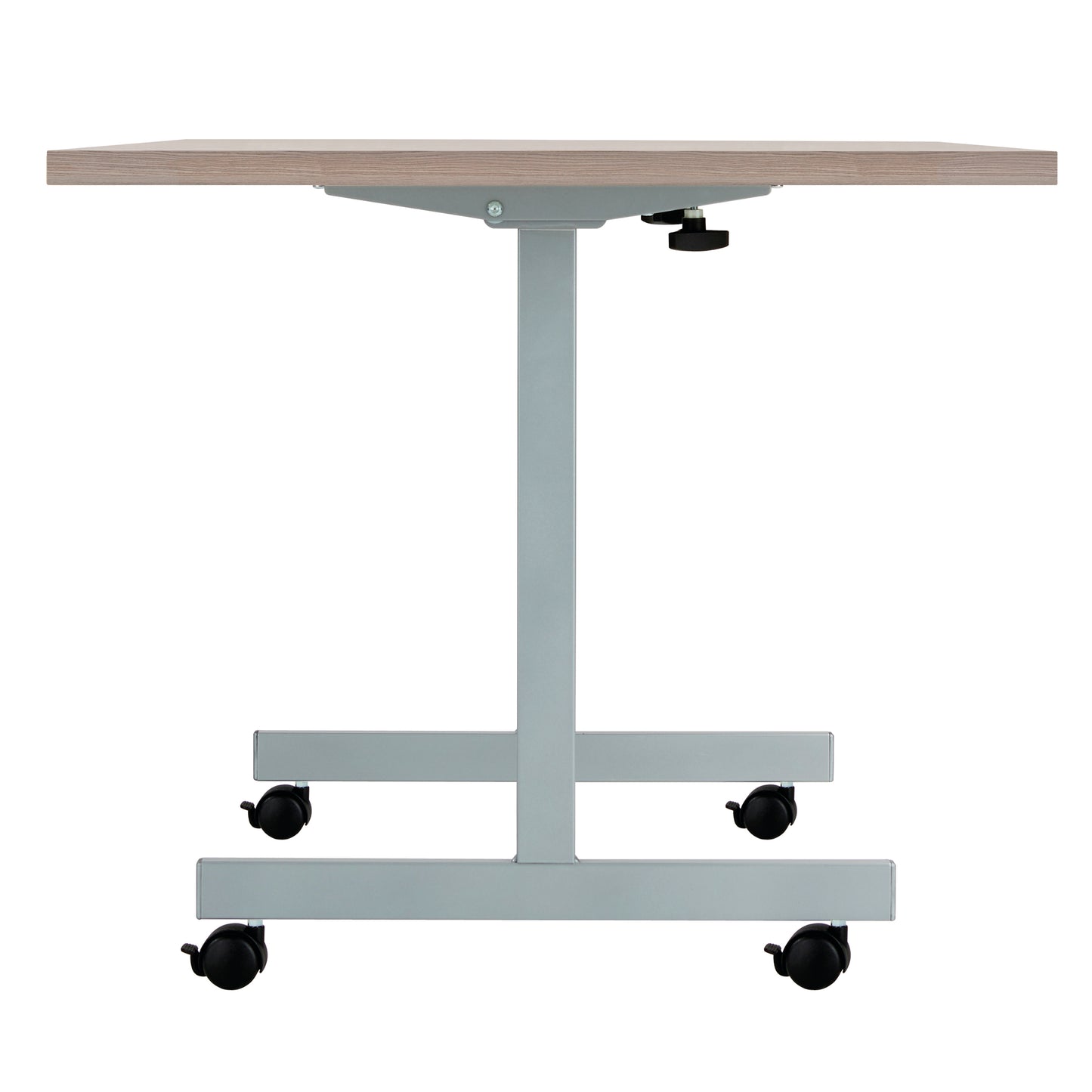 Jemini Rectangular Tilting Table 1600x700x720mm Grey Oak/Silver KF816845