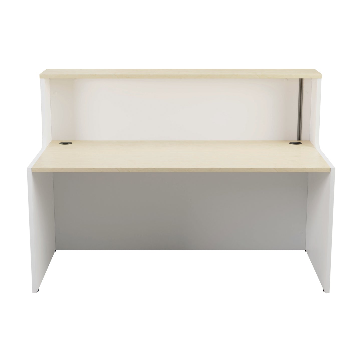 Jemini Reception Unit 1400x800x740mm Maple/White KF818381