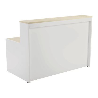Jemini Reception Unit 1400x800x740mm Maple/White KF818381